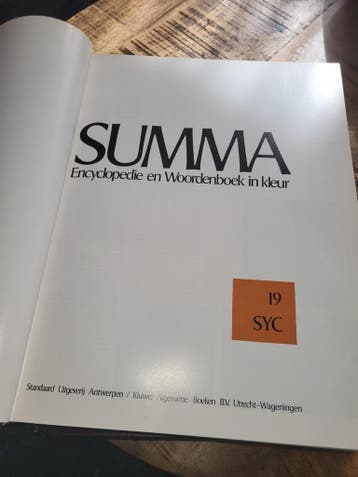 SUMMA Encyclopedie en Woordenboek in kleur