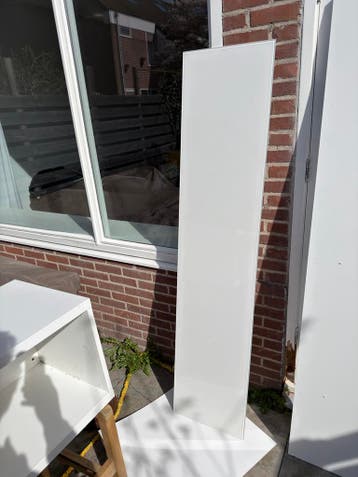 IKEA glazen plaat 180cm wit
