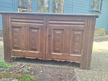 Dekenkist antiek eiken gratis