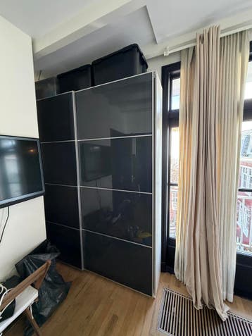 Pax kast MOET WEG gratis 2x 100x35x236 met schuifdeur