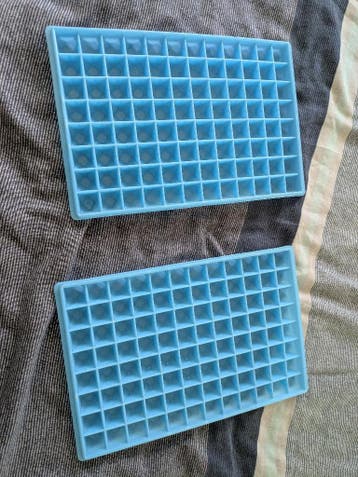Two Mini Ice Cube Trays (96 cubes each)