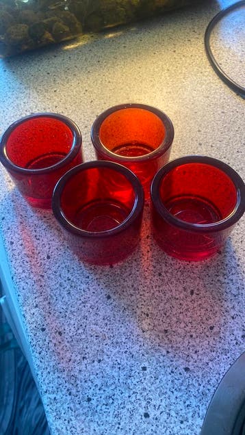 Kaarsjes houders waxinelichthouders 4st