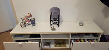 Modern wit tv-meubel met opbergruimte