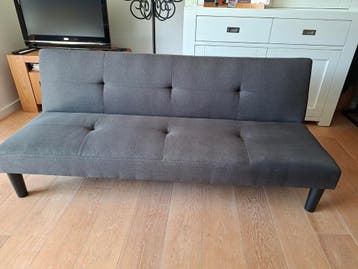 Antraciet bedbank 90 x 1.75