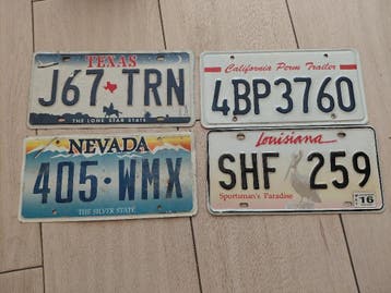 amerikaanse nummerplaten