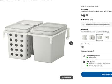 GRATIS! IKEA HALLBAR prullenbakken