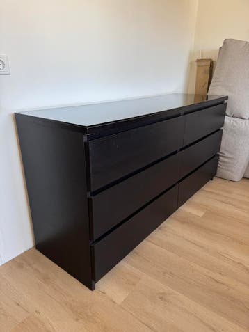 MALM Ikea ladekast (Zwart)