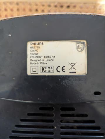 Oude Philips keukenmachine met heel veel onderdelen