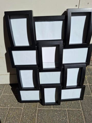 Zwarte fotolijst voor meerdere foto's