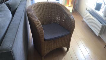 rieten stoel