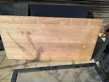 Massief houten tafelblad