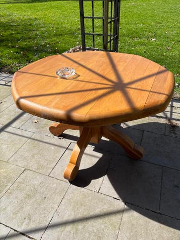 Massief houten eettafel - Rond