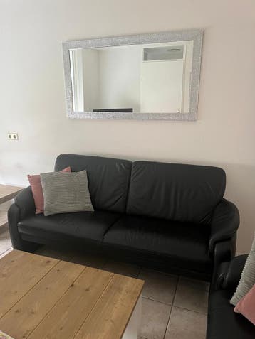 GRATIS 2x Zwarte tweepersoonsbank