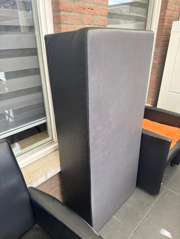 Zit poef grijs/zwart