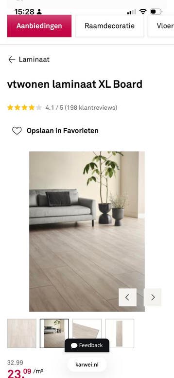 vtwonen laminaat XL Board, 55-60m2