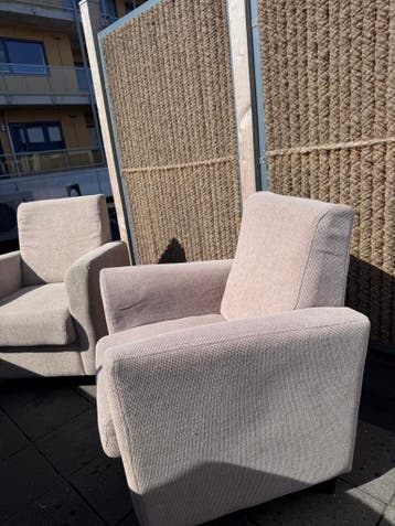 2x beige Fauteuils GRATIS