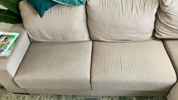 Comfortabele gebruikte bank - Hoekbank