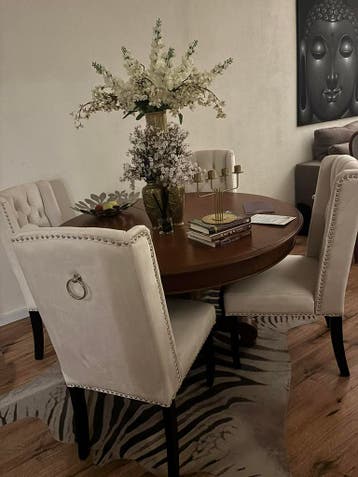 Antieke Ronde Eettafel (130cm) GRATIS AF TE HALEN