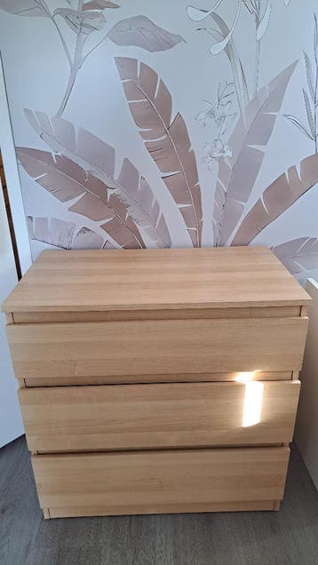 Ladekast 3 lades houtkleur