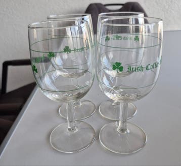 Set van 4 Irish Coffee glazen