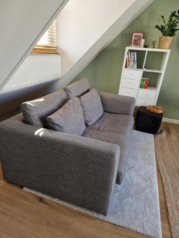 2 zits bank donkergrijs Goossens