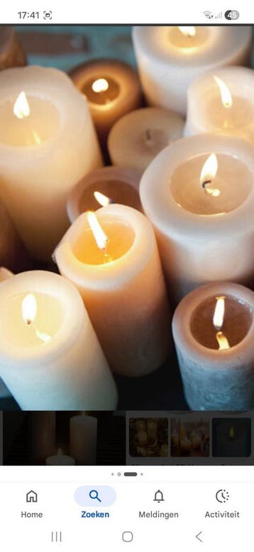 Gezocht: Kaarsen, kaarsvet en kaarsenresten