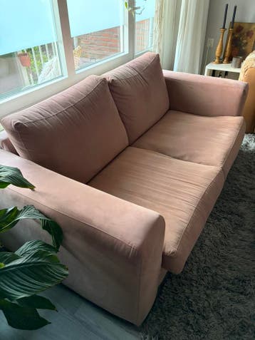 2 zits bank en stoel stof.