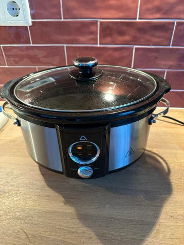 Slowcooker met glazen deksel