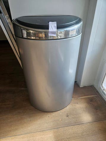 Prullenbak vuilnisbak Brabantia touch bin 40 liter halfrond