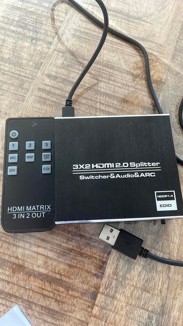 HDMI splitter 3 in 2 gratis
