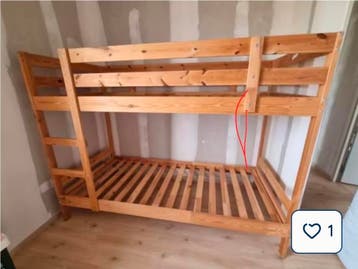 Gratis Stapelbed 90x200