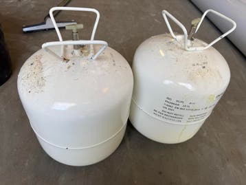 22 liter tank leeg 2 stuks