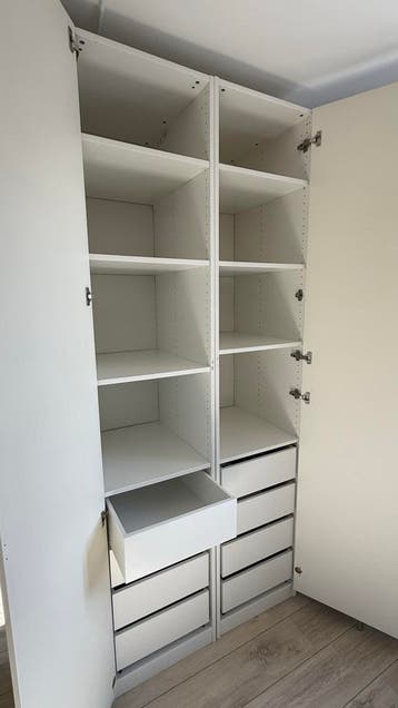 GRATIS IKEA Pax kast met hanggedeelte, planken en lades