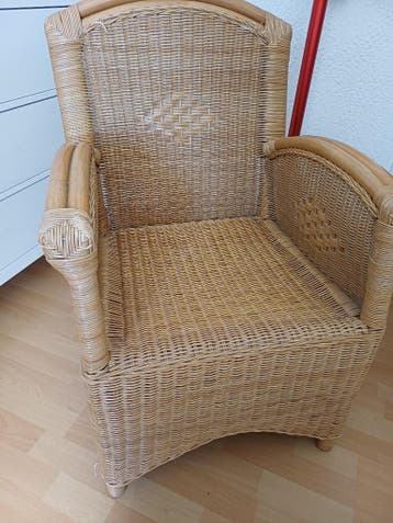rieten stoel