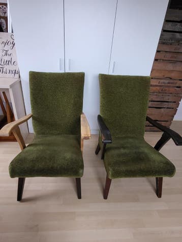 2 Zweedse stoelen uit de jaren '50.