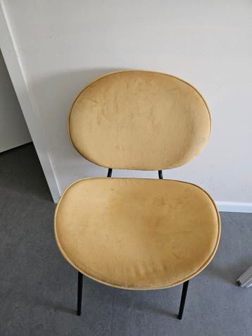 Gele eetkamerstoel 1 stuk