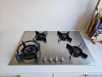 Atag gaskookplaat 4 pits met wokbrander 80x52cm
