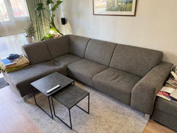Hoekbank 190x270 met ottoman - GRATIS