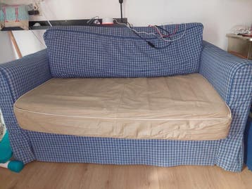 Bed bank  slaapbank met matras en opberglade