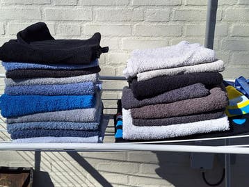 Gratis ophalen gebruikte schone handdoeken