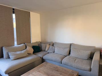 Hoekbank lichtgrijs - gratis ophalen - omgeving Leiden