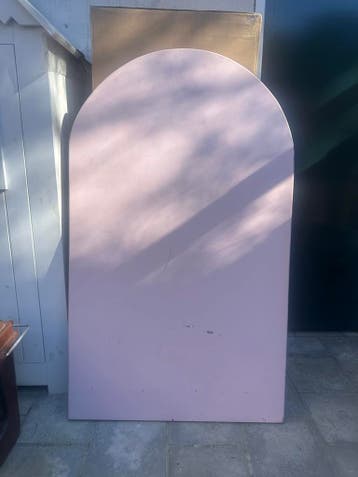 Massief houten tafelblad, organische vorm