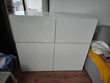 Witte tv kasten 3kleine & 1grote