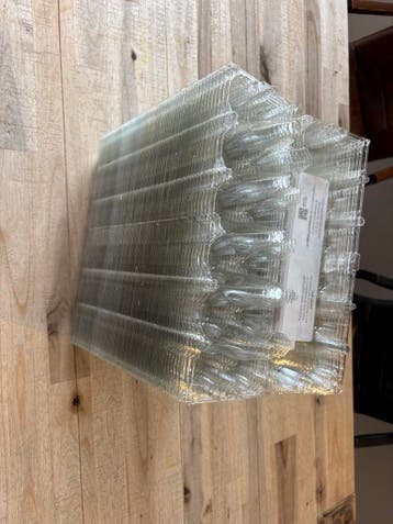 Transparante eierdoosjes, 100% gerecycled plastic