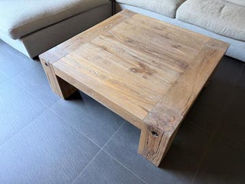 Gratis ophalen - massief houten salontafel (Goossens)
