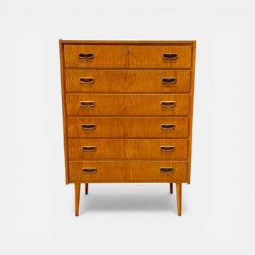 Vintage 6-ladekast uit Zweden