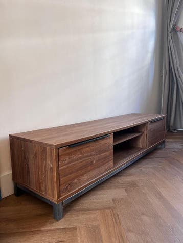 TV-meubel walnoot look 180 cm - gratis af te halen