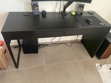 Ikea MICKE Bureau, zwartbruin