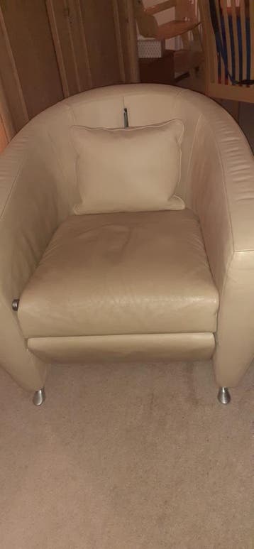 Gratis leren verstelbare stoel