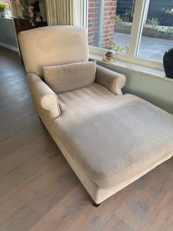 GRATIS Comfortabele Loungestoel - Beige Stof